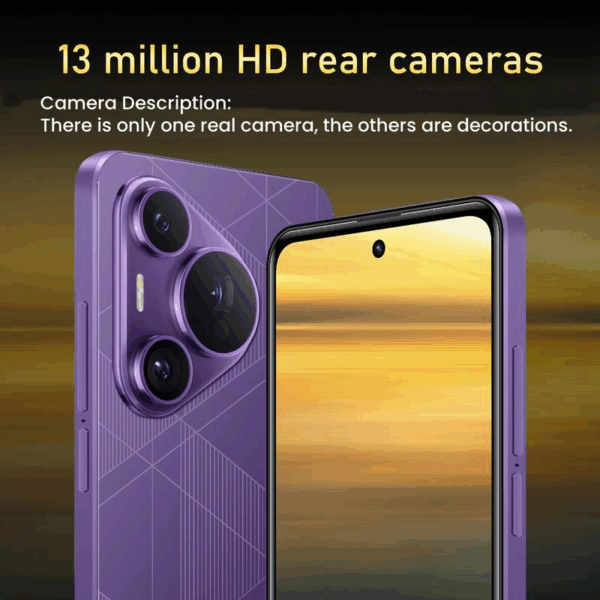 Fuffi Smartphone 6.56-Inch HD Screen, 4GB RAM + 32GB Storage, Dual Camera 5Mp+13Mp, Bluetooth-Compatible GPS, Metal Frame, Android 4G Phone – Image 7