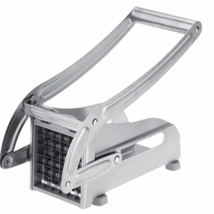 Manual French Fry Cutter with 2 Blades,Stainless Steel Potato Slicer for Fries,Carrots & Cucumbers, Kitchen Air Fryer Mate,Perfect Fruit Vegetable Slicer
