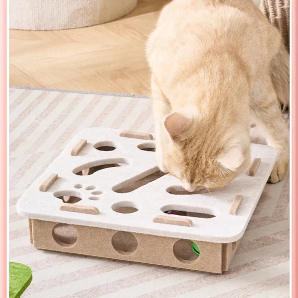 Poteaux à gratter pour chats d'intérieur, en Sisal, jouet interactif pour chaton, exercice d'intérieur, fournitures de divertissement – Image 4