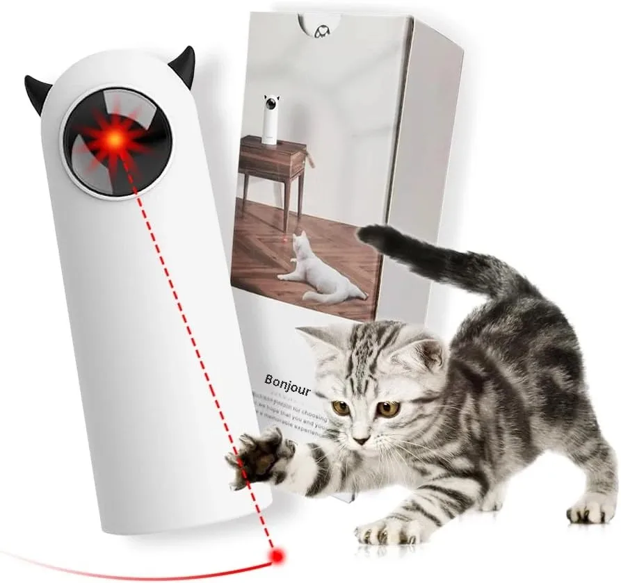 Jouets automatiques pour chat, Laser LED interactif intelligent, taquin pour animaux de compagnie, électronique portable, intérieur, Laser aléatoire, accessoires pour chiens