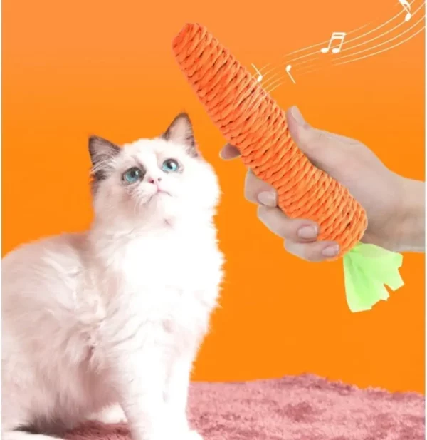 Jouets pour chats, auto-entretien, dents de carottes et bâtons de taquinerie pour chat, dents et griffes résistantes aux morsures et aux rayures – Image 2