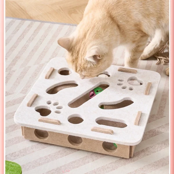 Poteaux à gratter pour chats d'intérieur, en Sisal, jouet interactif pour chaton, exercice d'intérieur, fournitures de divertissement – Image 2