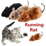 Souris en peluche pour chats et chiens, jouet drôle et réaliste, rat en cours d'exécution, queue d'animaux, document aléatoire pour enfants, nouveau, 1PC
