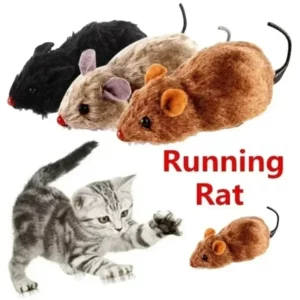 Souris en peluche pour chats et chiens, jouet drôle et réaliste, rat en cours d'exécution, queue d'animaux, document aléatoire pour enfants, nouveau, 1PC