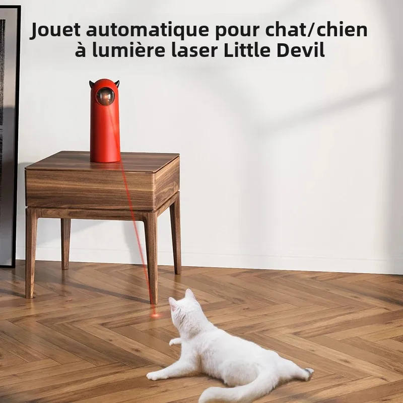 Jouets automatiques pour chat, Laser LED interactif intelligent, taquin pour animaux de compagnie, électronique portable, intérieur, Laser aléatoire, accessoires pour chiens – Image 5