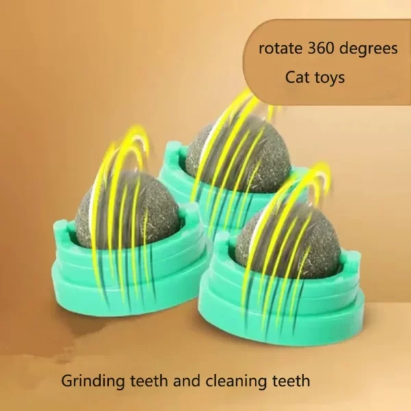Jouet à Gratter Mural en Herbe à Chat, Balle à Coller, Friandises Saines et Naturelles, Élimine l'ikto, Favorise la Digestion, Collation – Image 3