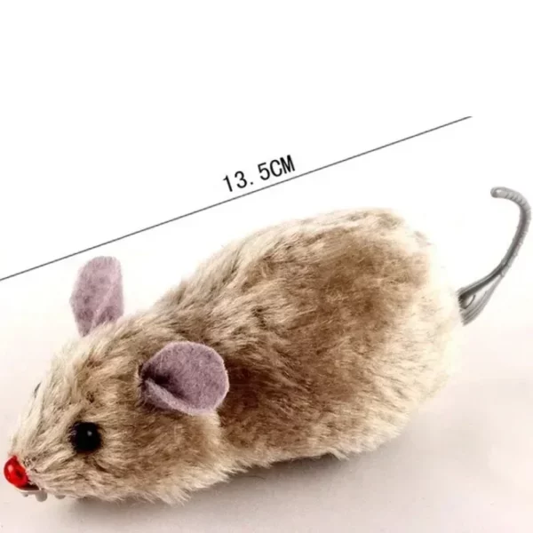 Souris en peluche pour chats et chiens, jouet drôle et réaliste, rat en cours d'exécution, queue d'animaux, document aléatoire pour enfants, nouveau, 1PC – Image 4
